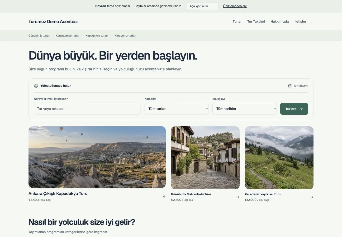 Devran temasının gerçek demo vitrini