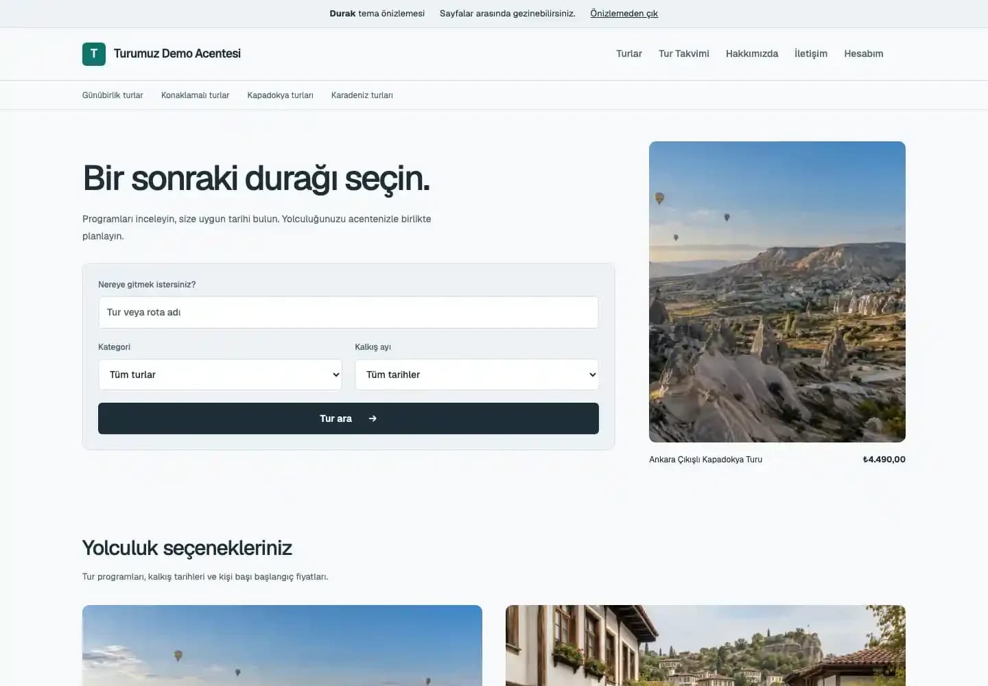 Durak temasının gerçek demo vitrini